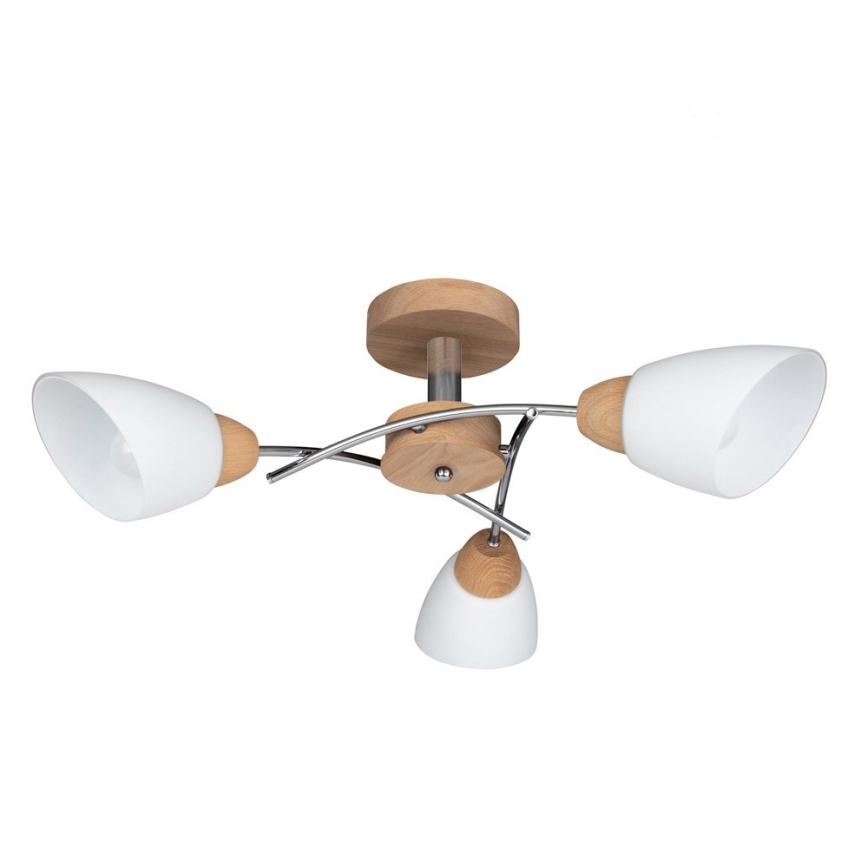 Plafonnier VILETTA 3xE27/60W/230V chêne