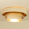 Plafonnier WENTA 1xE27/60W/230V Ø 50 cm beige/doré