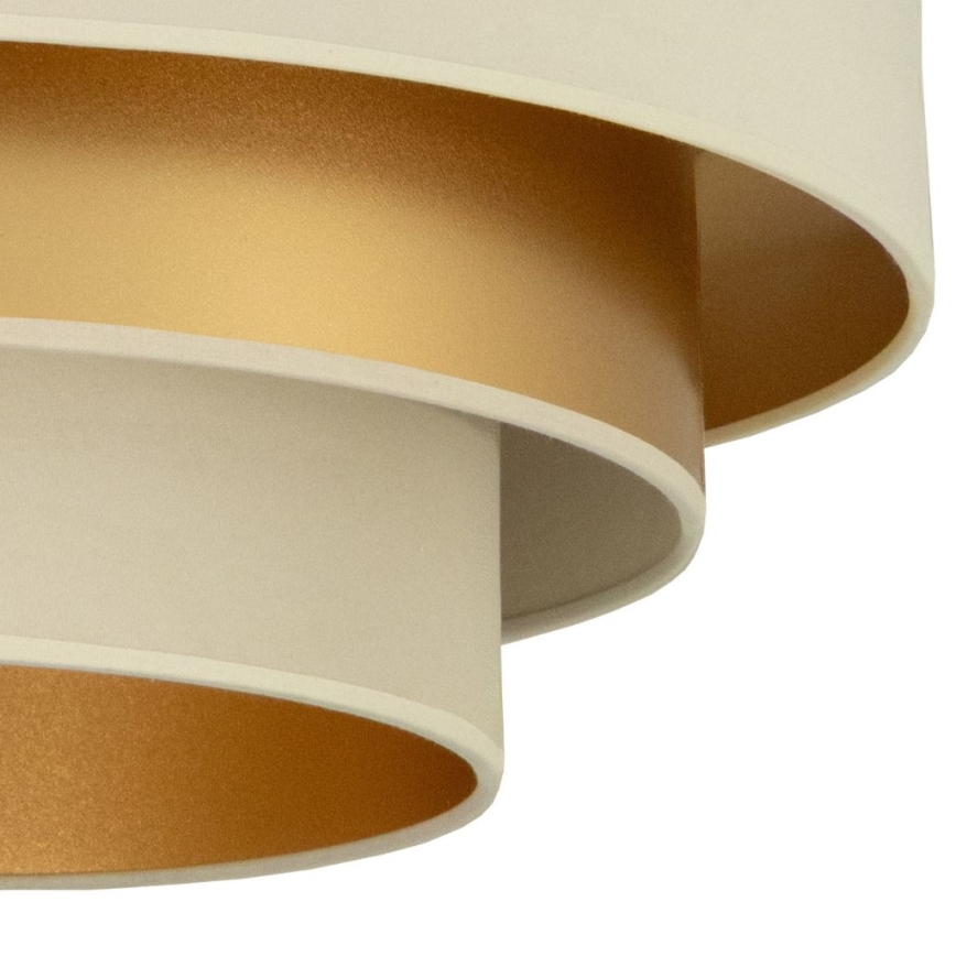Plafonnier WENTA 1xE27/60W/230V Ø 50 cm beige/doré