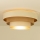 Plafonnier WENTA 1xE27/60W/230V Ø 50 cm beige/jute
