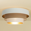 Plafonnier WENTA 1xE27/60W/230V Ø 50 cm blanc/marron