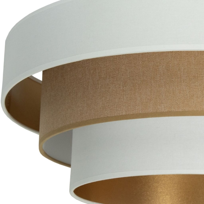 Plafonnier WENTA 1xE27/60W/230V Ø 50 cm blanc/marron