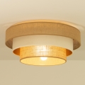 Plafonnier WENTA 1xE27/60W/230V Ø 50 cm jute/beige