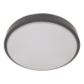 Plafonnier WILTON avec détecteur, 2xE27/60W/230V, Ø 33 cm, anthracite