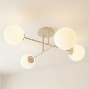 Plafonnière ROMA 4xE14/10W/230V beige