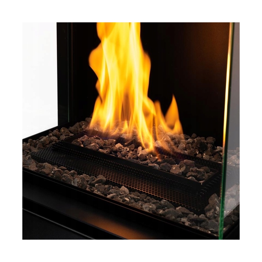 Planika - BIO-open haard met afstandsbediening 126,2x40 cm 3,5kW/230V zwart