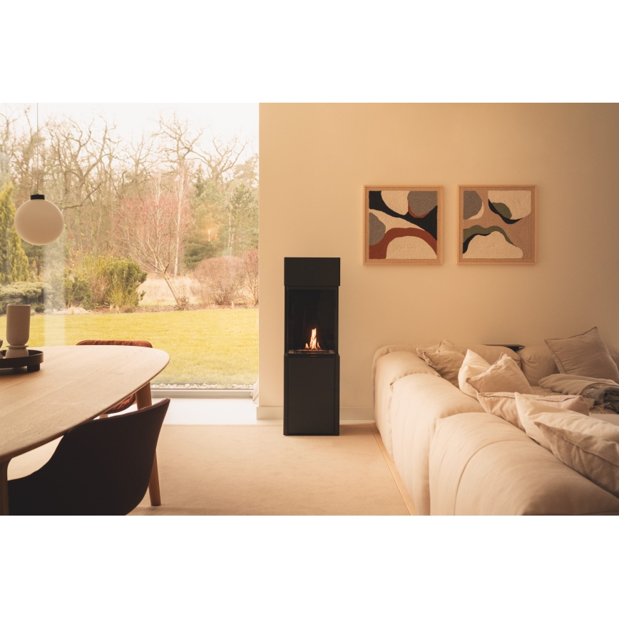 Planika - Cheminée BIO avec télécommande 126,2x40 cm 3,5kW/230V noir