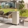 Planika - Buiten gas haard 142x36 cm 8kW wit + beschermende hoes