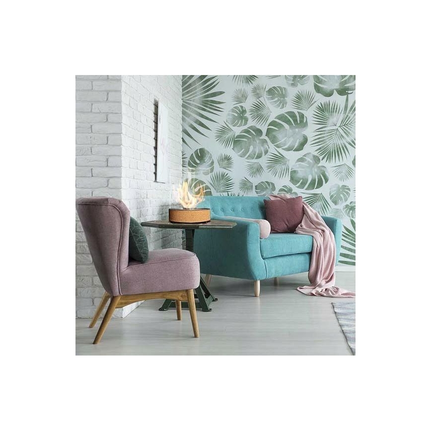 Planika - Cheminée BIO 36,3x25,1 cm 2,5kW beige