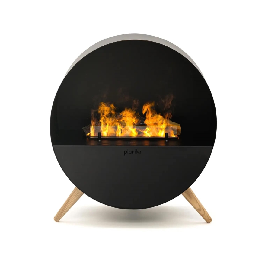 Planika - Cheminée à vapeur d'eau avec télécommande 72,9x65,3 cm 125W/230V noir