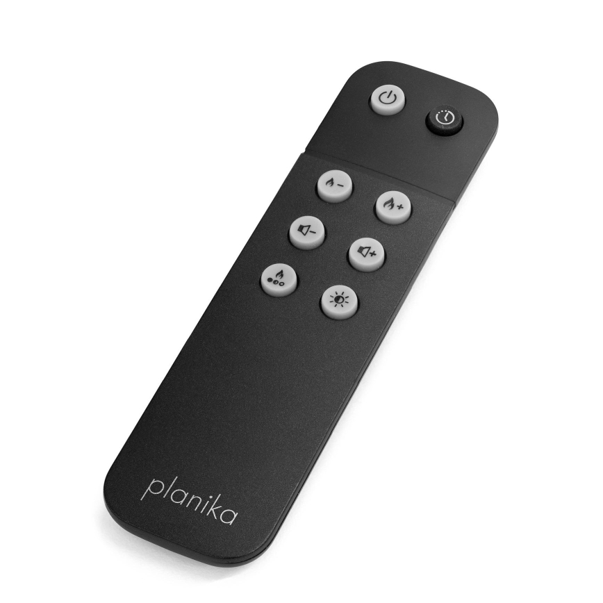 Planika - Cheminée à vapeur d'eau avec télécommande 72,9x65,3 cm 125W/230V noir