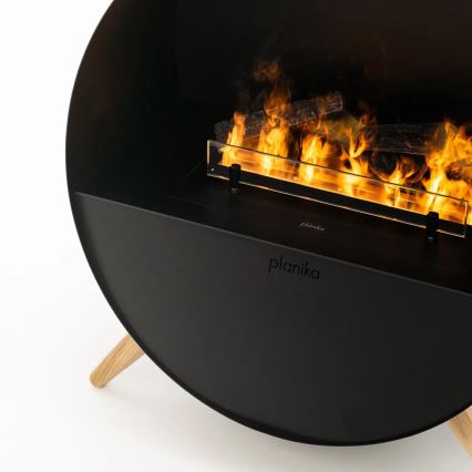 Planika - Cheminée à vapeur d'eau avec télécommande 72,9x65,3 cm 125W/230V noir