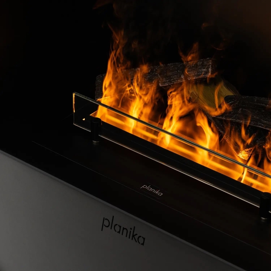 Planika - Cheminée à vapeur d'eau avec télécommande 72,9x65,3 cm 125W/230V noir