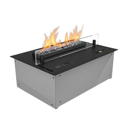 Planika - Ingebouwde biohaard met afstandsbediening 19,1x38 cm 2,5kW/230V zwart