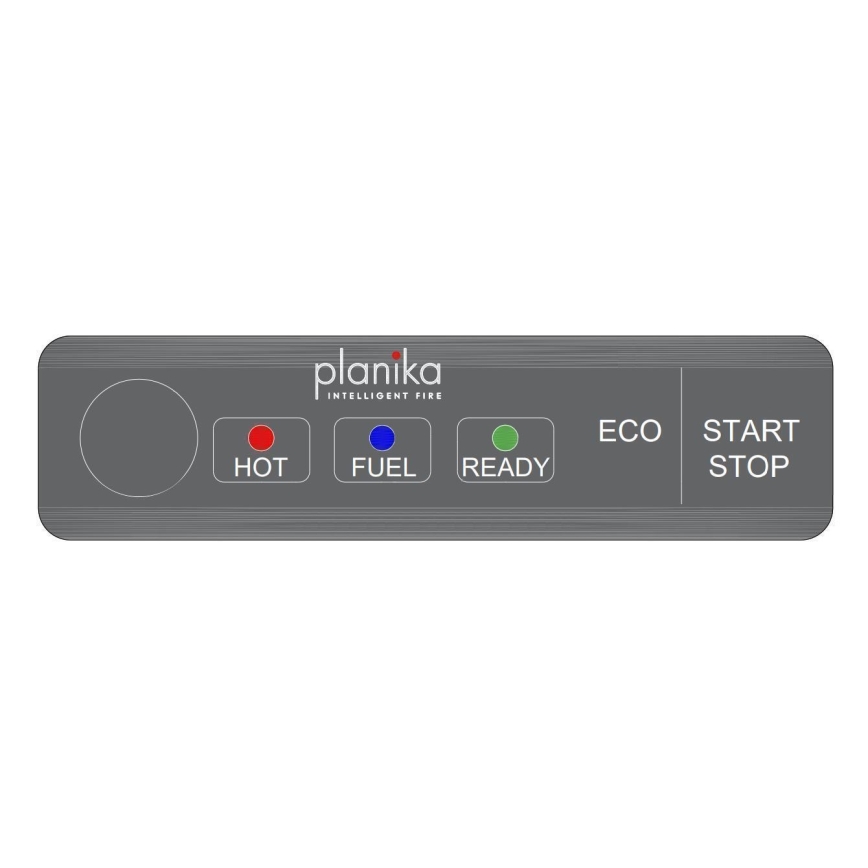 Planika - Ingebouwde biohaard met afstandsbediening 19,1x38 cm 2,5kW/230V zwart