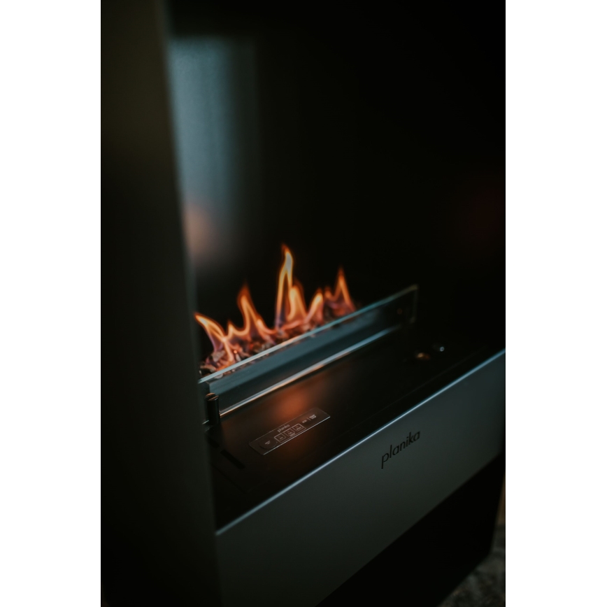 Planika - BIO-open haard met afstandsbediening 83,5x48 cm 2,5kW/230V zwart