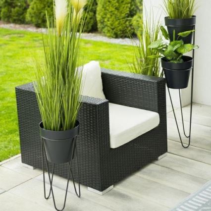 Plantenstandaard LOFT 50x30 cm zwart