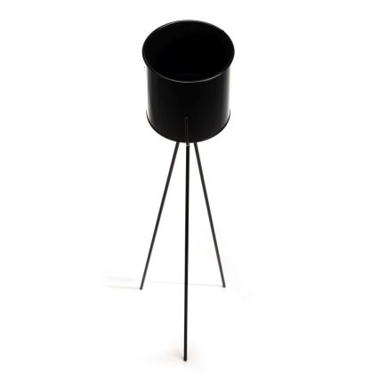 Plantenstandaard TRIPOD 110x25 cm zwart