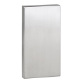 Plaque de fixation 12x22,5 cm inox/gris