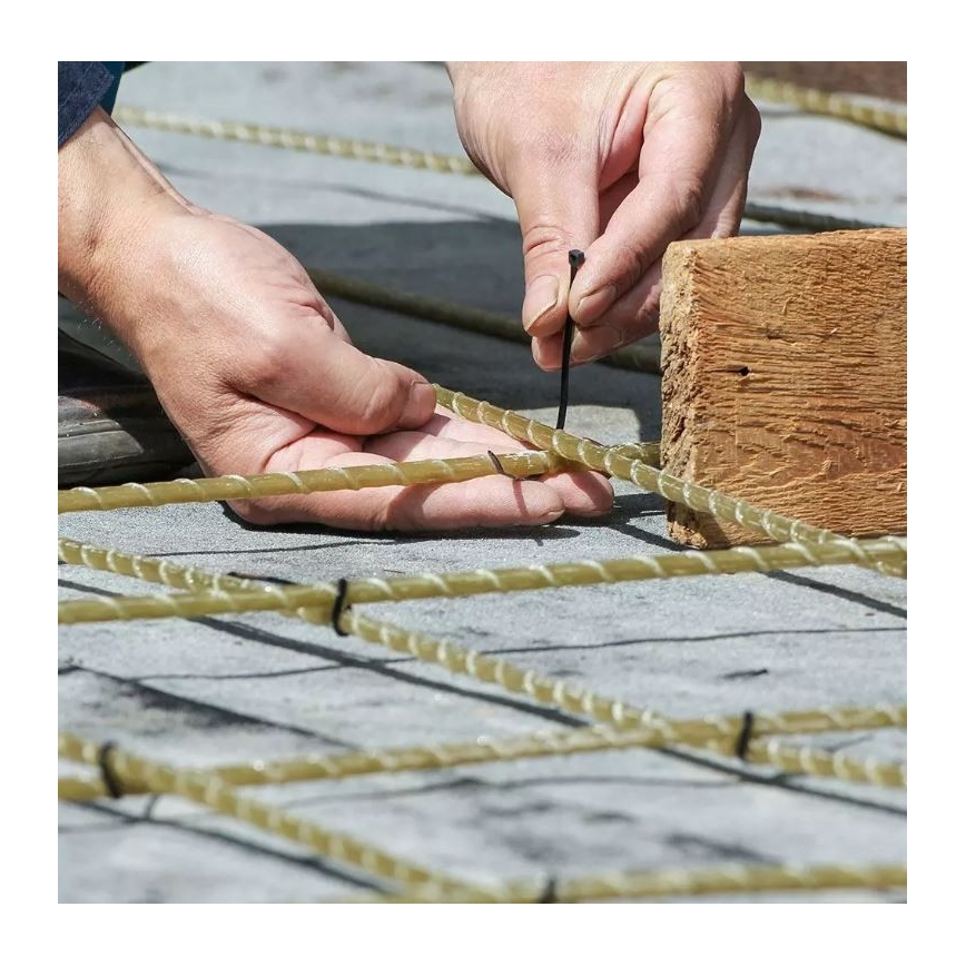 Plastic Banden met Sluiting 3,5x200mm 100pcs zwart