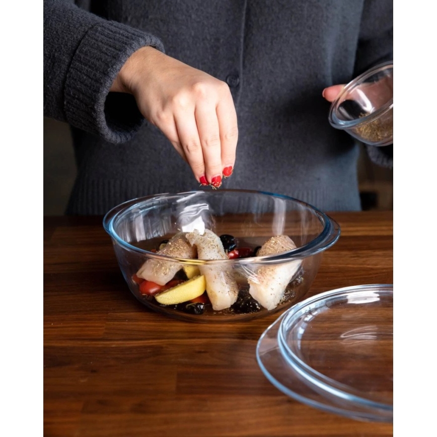 Plat à four avec couvercle PYREX 2,1 l