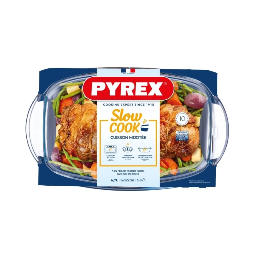 Plat à gratin avec couvercle PYREX 6,7 l