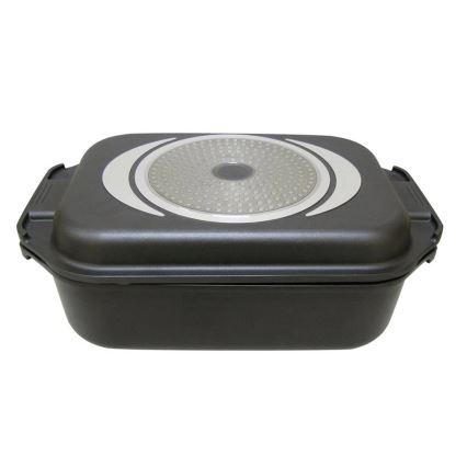 Plat à rôtir 2 en 1 TORO compatible induction, 9 l, 42x25 cm, noir