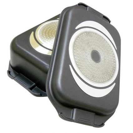 Plat à rôtir 2 en 1 TORO compatible induction, 9 l, 42x25 cm, noir