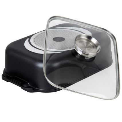 Plat à rôtir avec couvercle TORO 6,5 l 34,5x10x24,5 cm noir