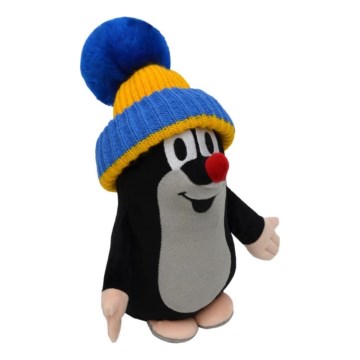 Pluchen mol met muts, 25 cm