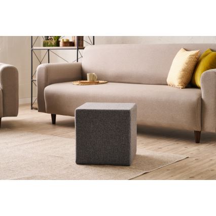 Poef CUBI 40x40 cm antraciet