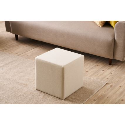 Poef CUBI 40x40 cm crème
