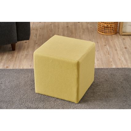 Poef CUBI 40x40 cm geel
