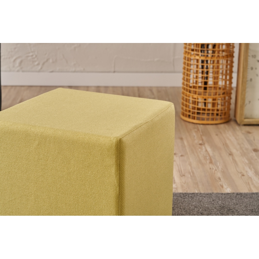 Poef CUBI 40x40 cm geel