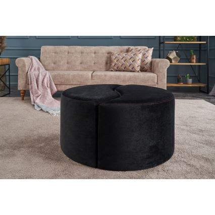 Poef JING Ø 80 cm antraciet