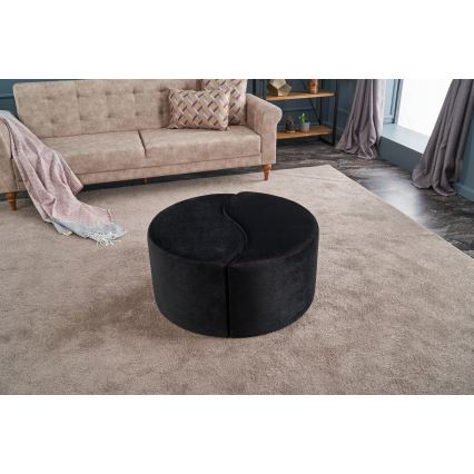 Poef JING Ø 80 cm antraciet