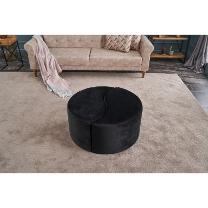 Poef JING Ø 80 cm antraciet