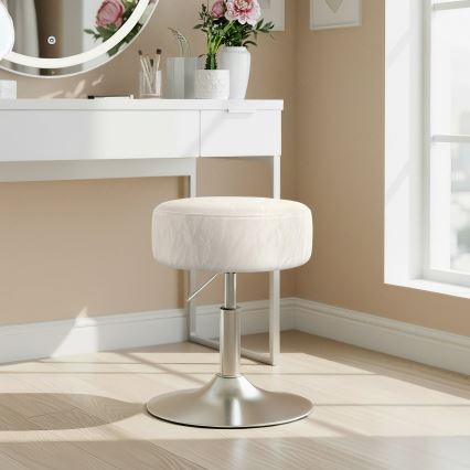 Poef NUBE Ø 38,5 cm, wit