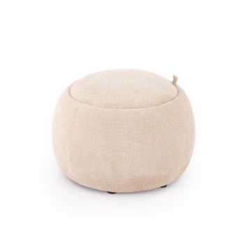 Poef PAKS Ø 50 cm beige