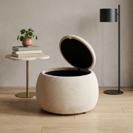Poef PAKS Ø 50 cm beige