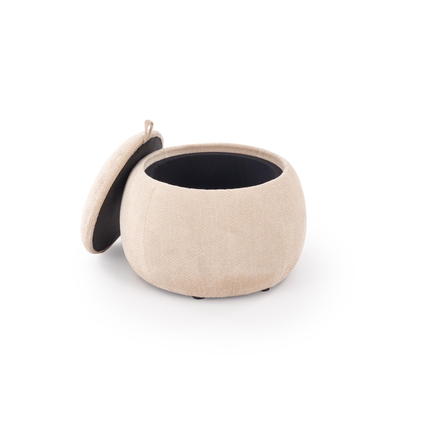 Poef PAKS Ø 50 cm beige
