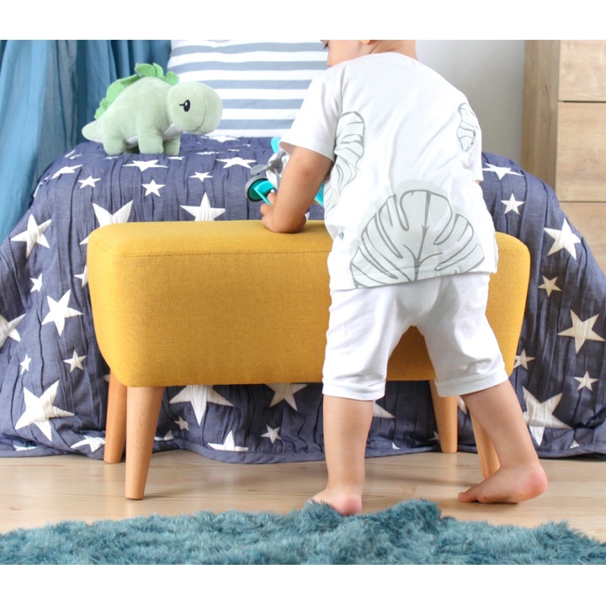 Poef PIXI 32x61 cm geel