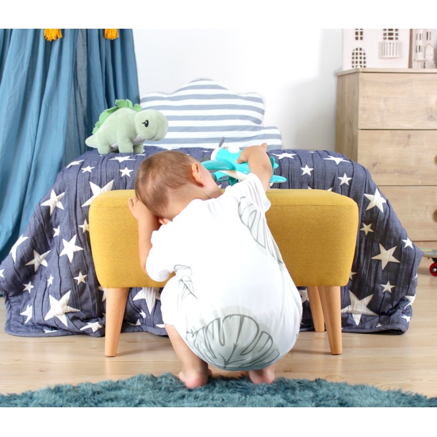 Poef PIXI 32x61 cm geel