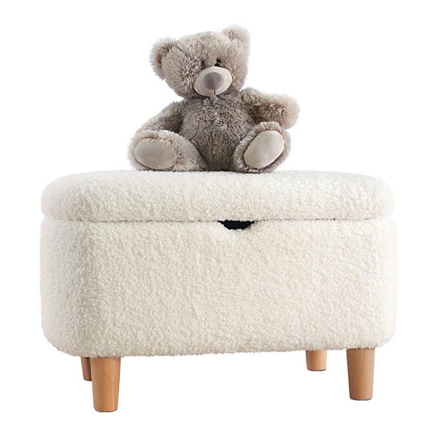 Poef PIXI 37x61 cm wit