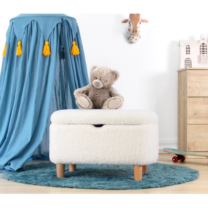 Poef PIXI 37x61 cm wit