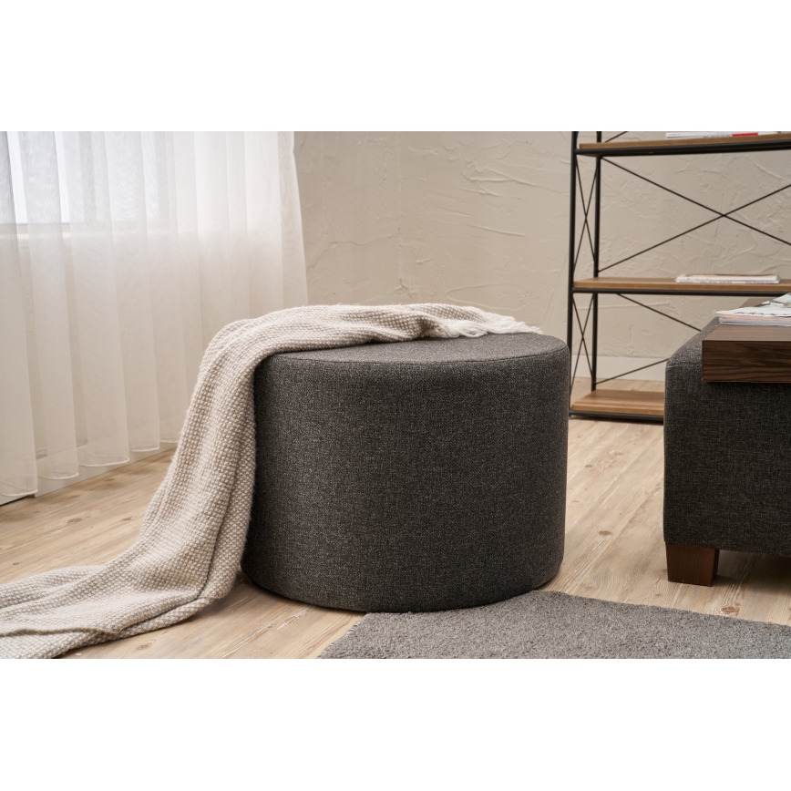 Poef RABO Ø 58 cm antraciet