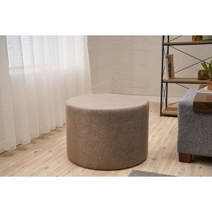Poef RABO Ø 58 cm bruin