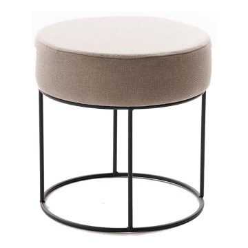 Poef RELO Ø 40 cm beige