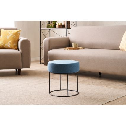 Poef RELO Ø 40 cm blauw