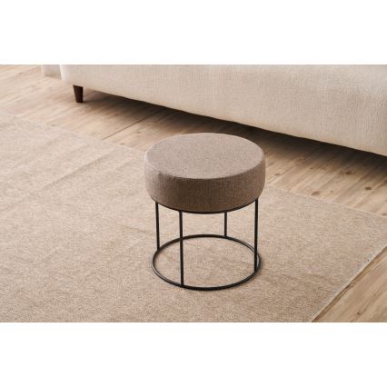 Poef RELO Ø 40 cm bruin